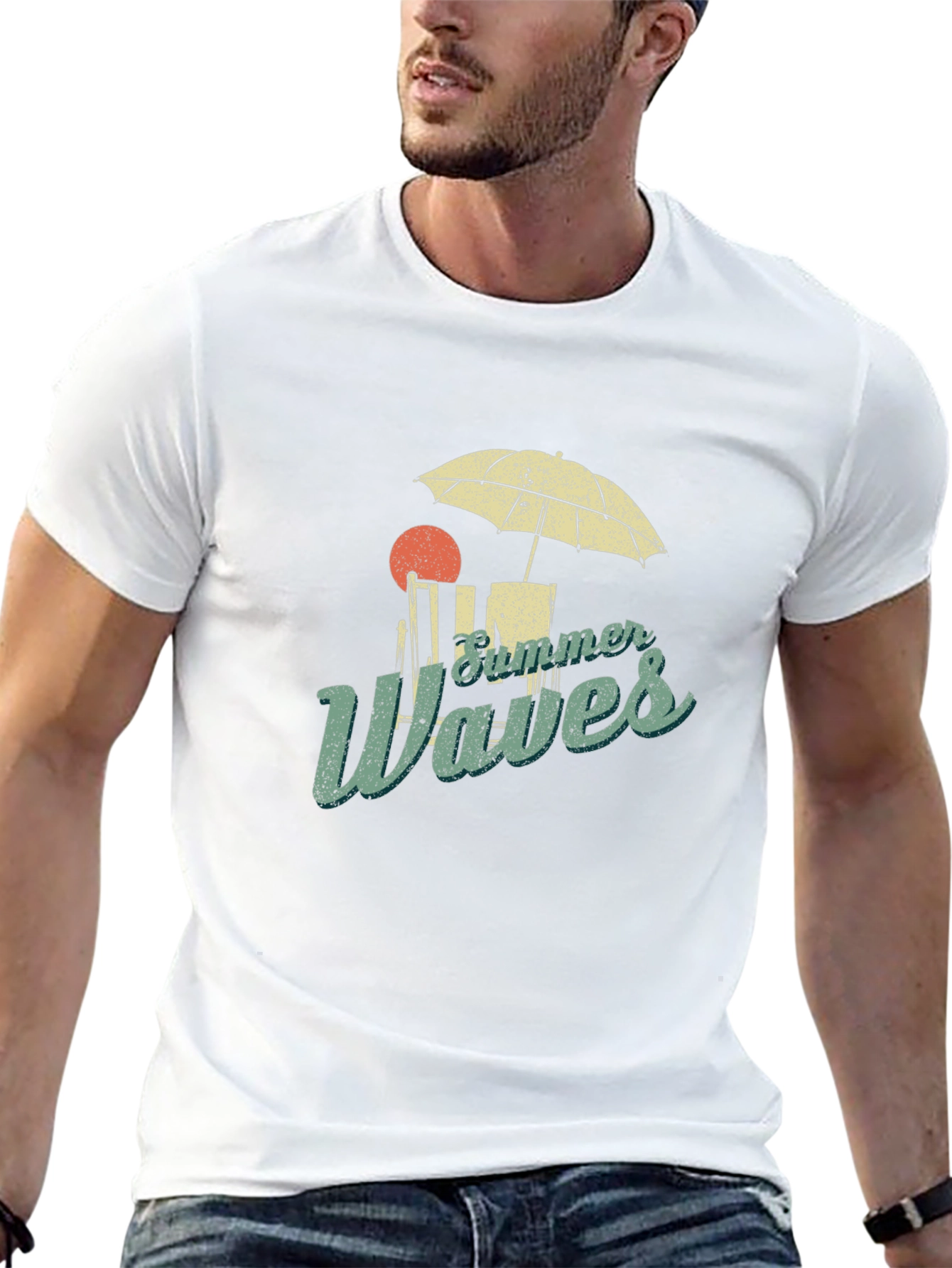 Summer Waves Graphic Tee - Beach Vacation Vibes