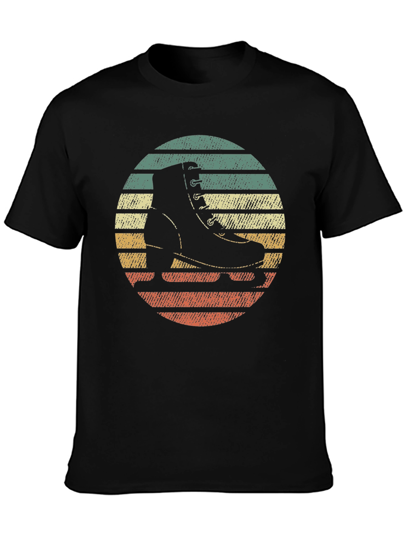 Retro Roller Skate T-Shirt - Vintage Sunset Design