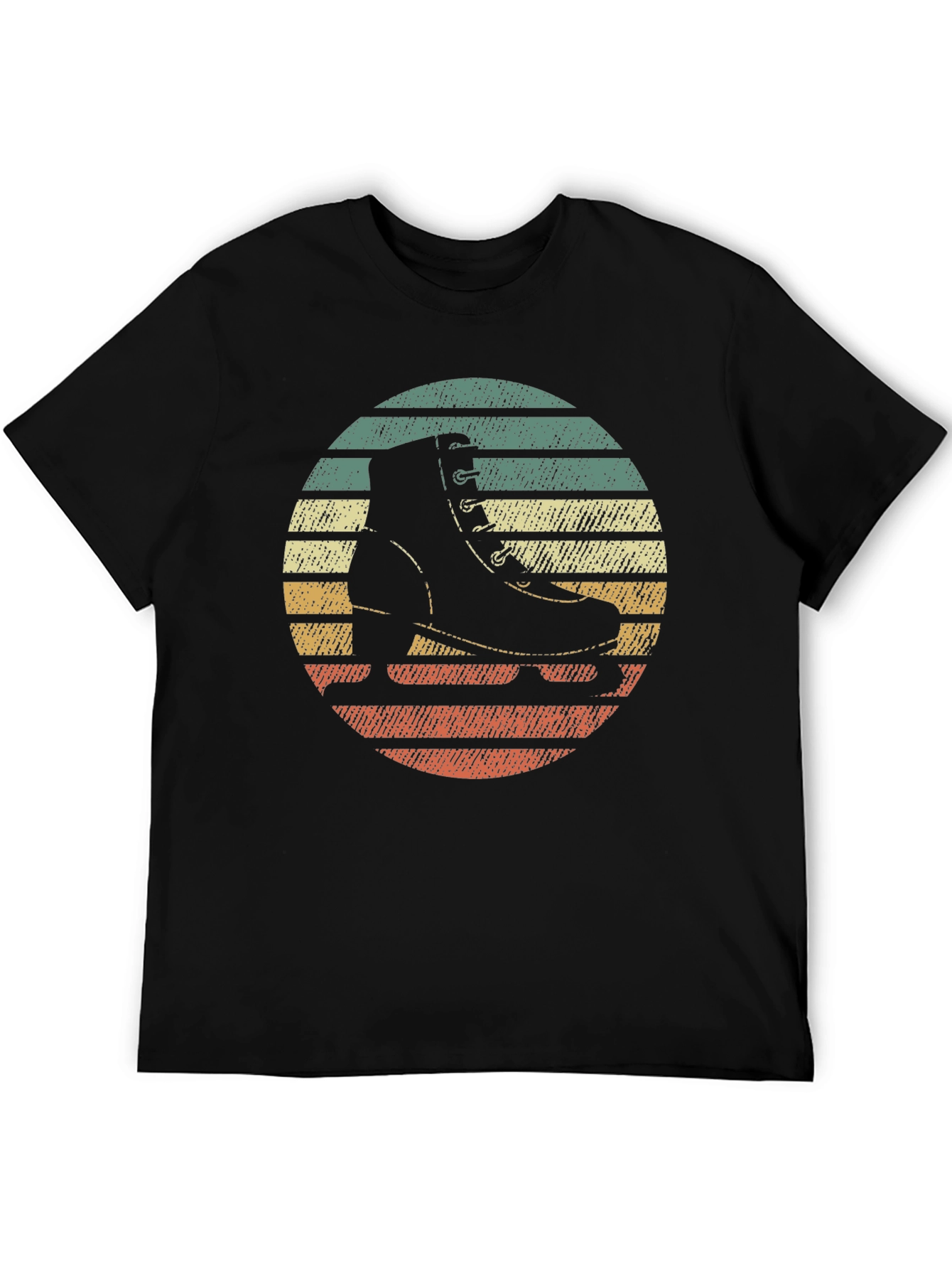 Retro Roller Skate T-Shirt - Vintage Sunset Design