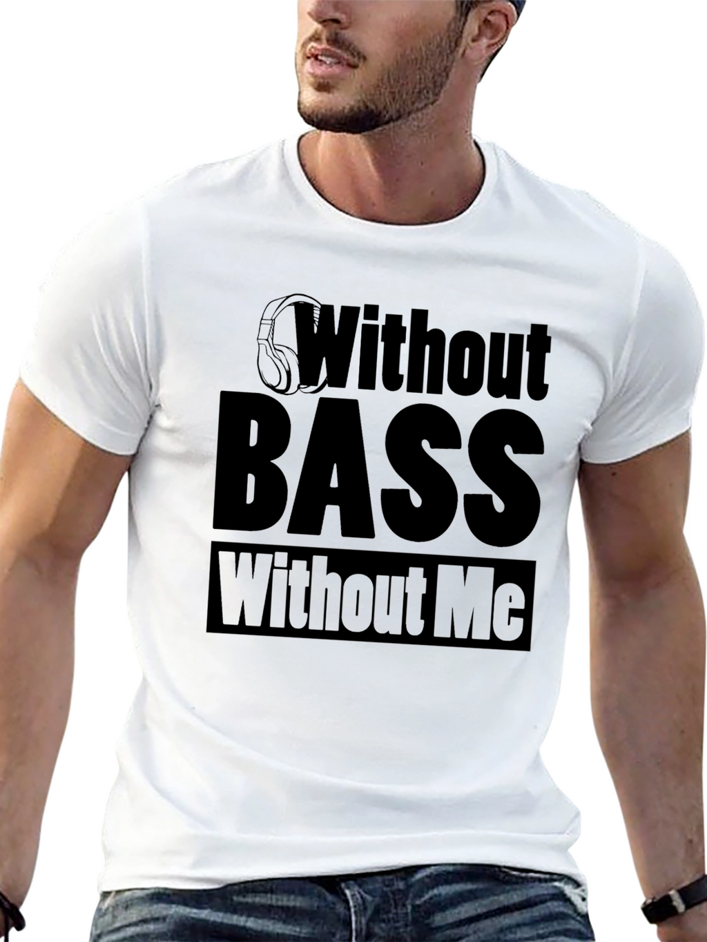 Without Bass Without Me Black T-Shirt