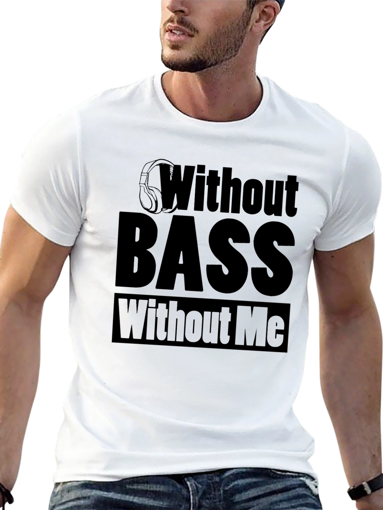 Without Bass Without Me Black T-Shirt