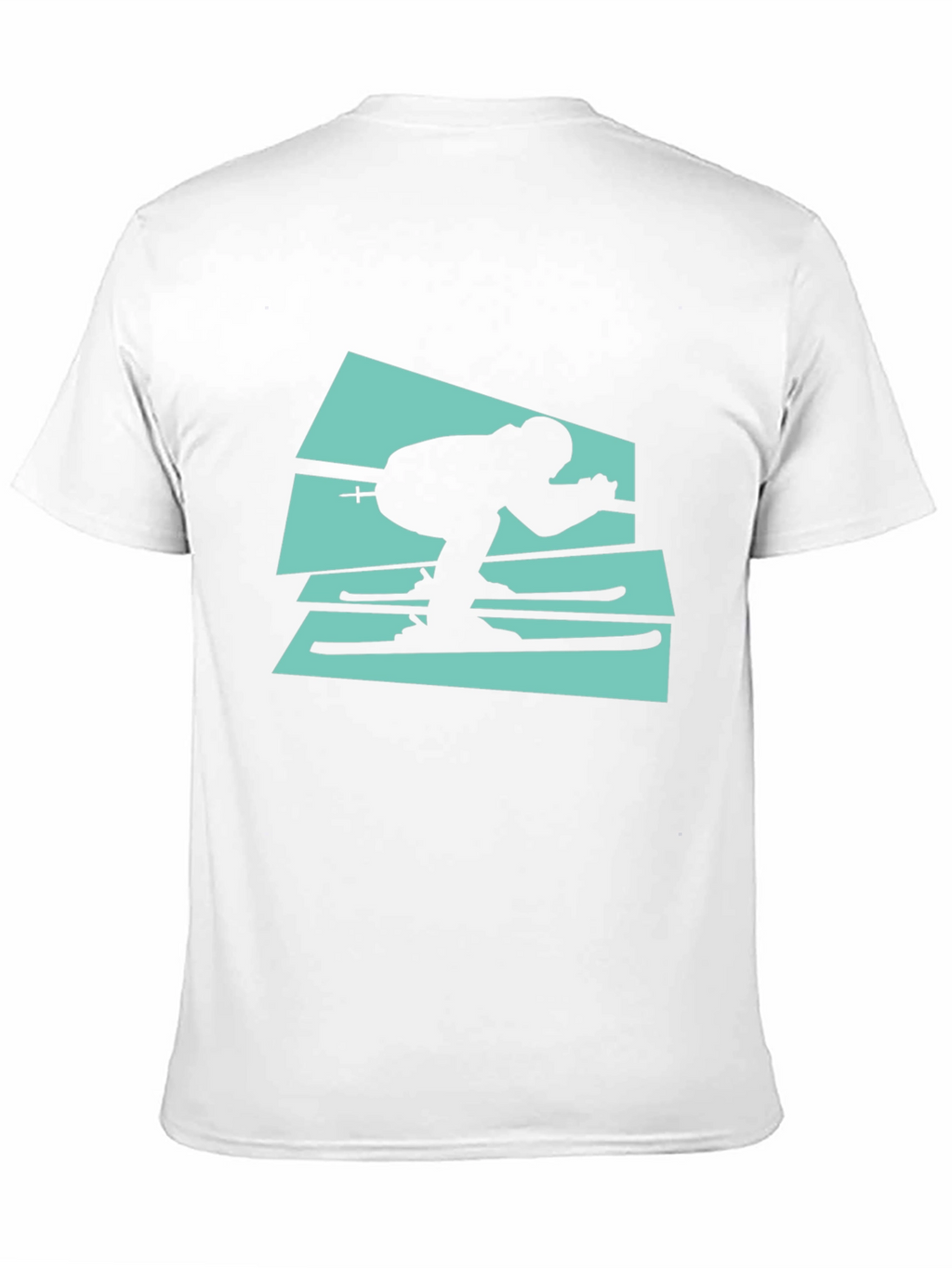 Retro Ski T-Shirt - Black Cotton Tee