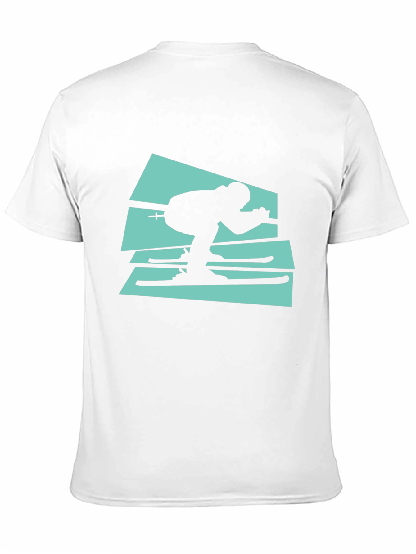 Retro Ski T-Shirt - Black Cotton Tee