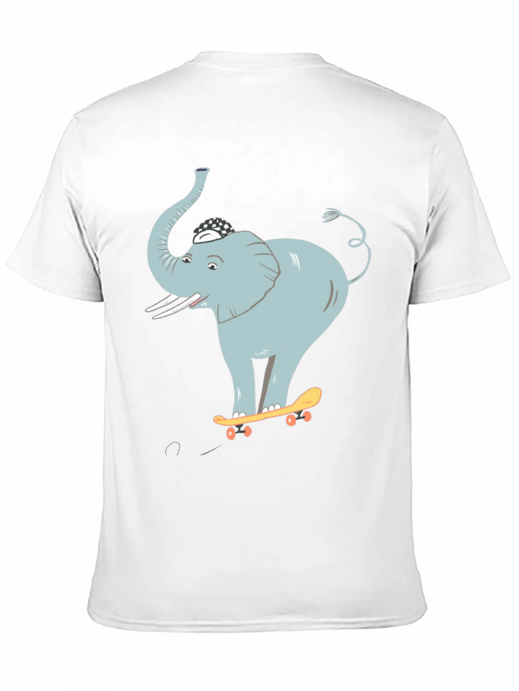 Elephant Skateboarder Graphic Tee