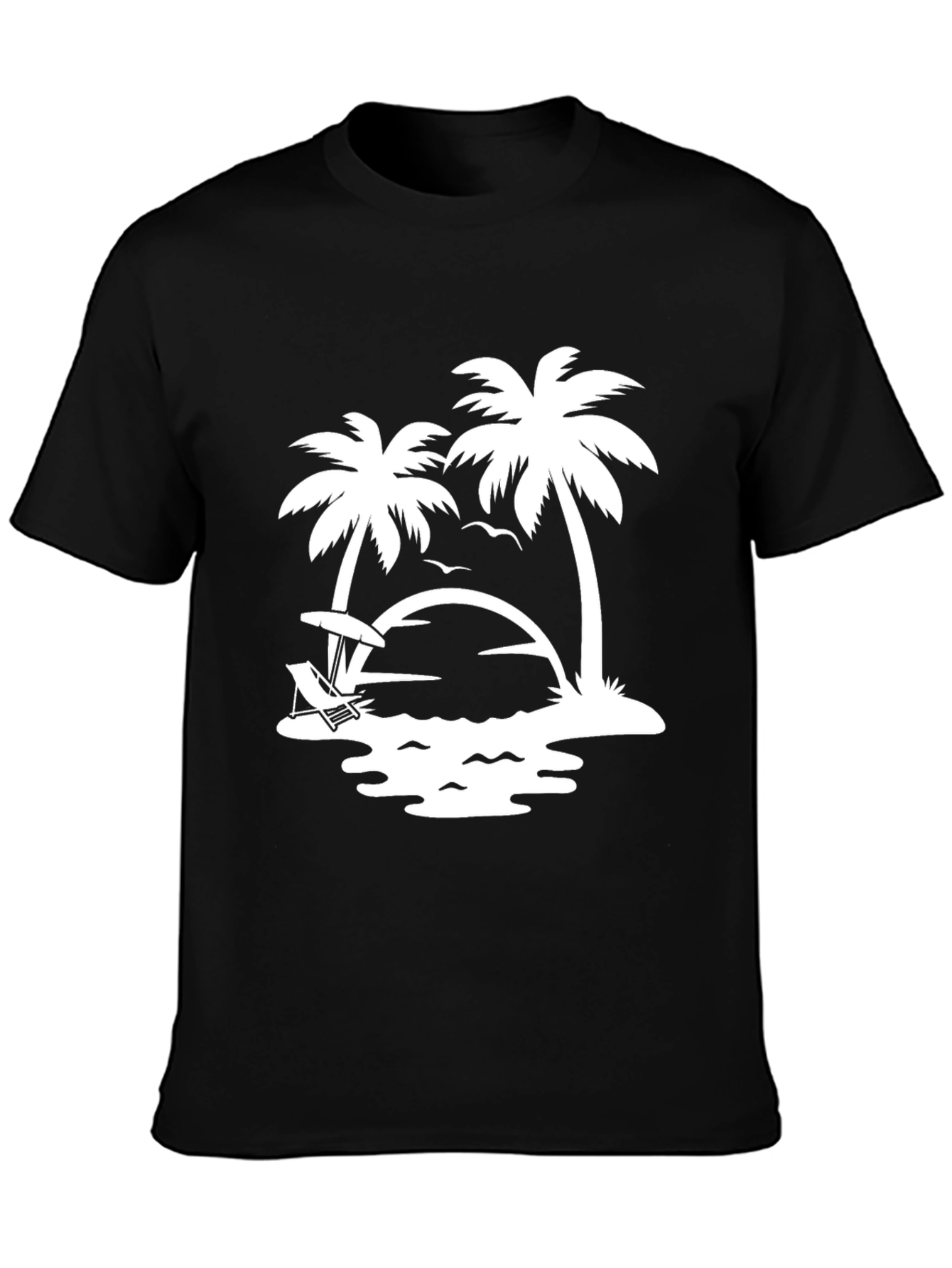 Beach Scene Graphic T-Shirt