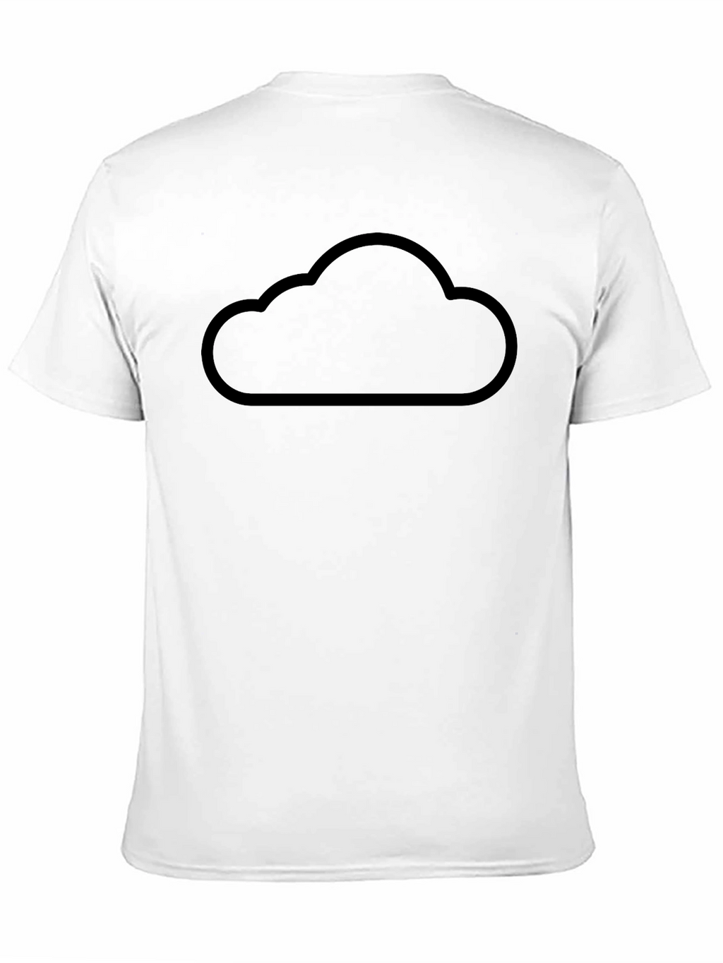 Cloud Graphic Black T-Shirt - Modern Casual Wear