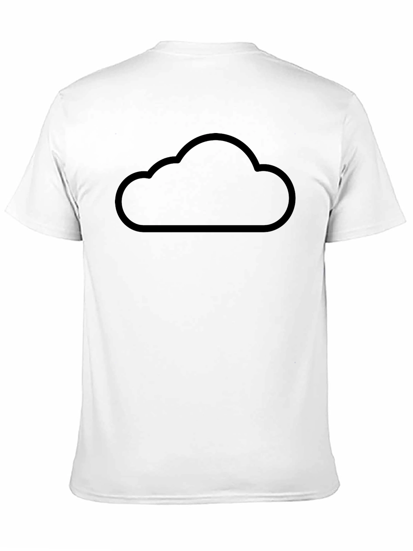 Cloud Graphic Black T-Shirt - Modern Casual Wear
