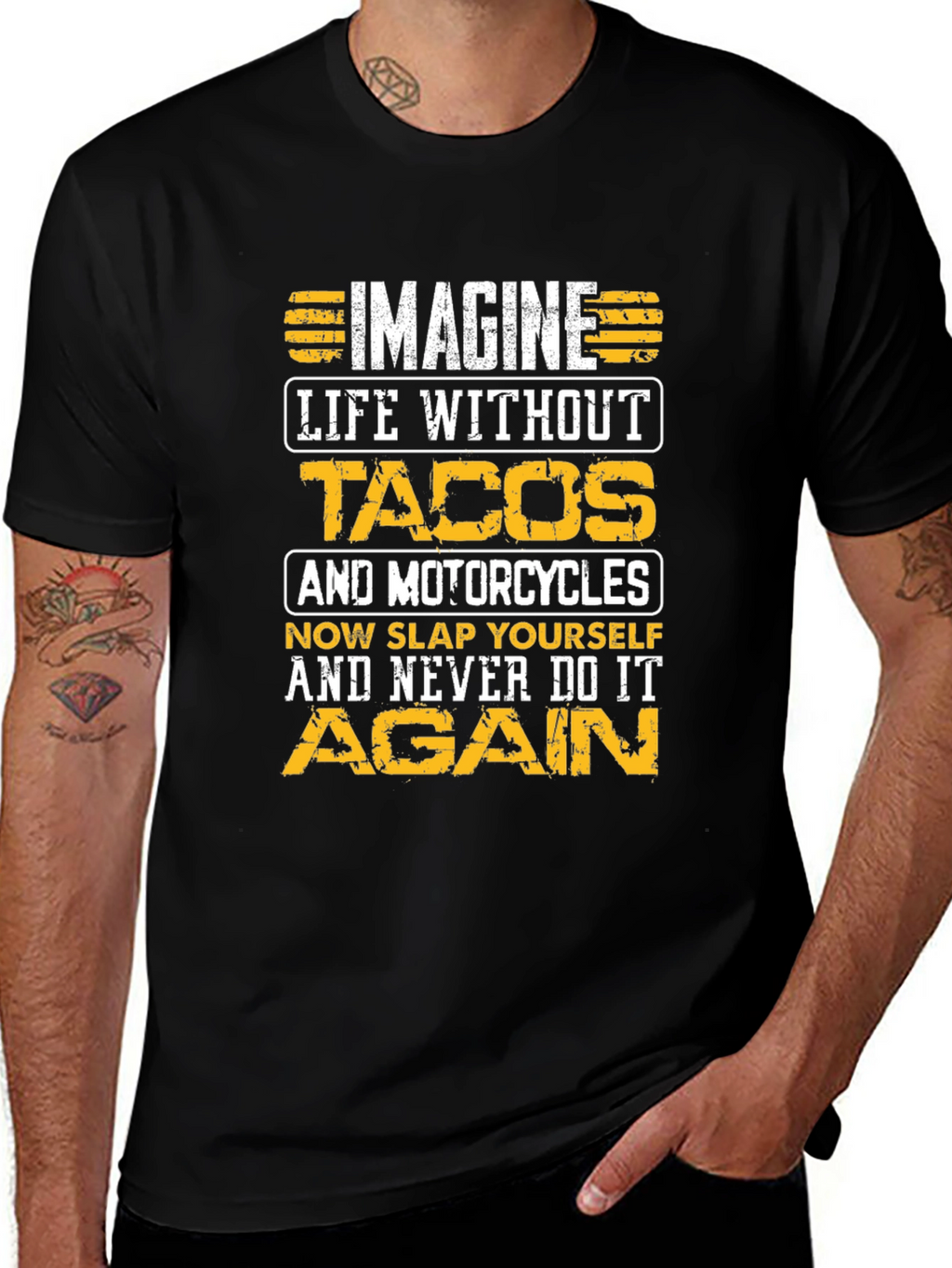 Tacos & Motorcycles Graphic Tee