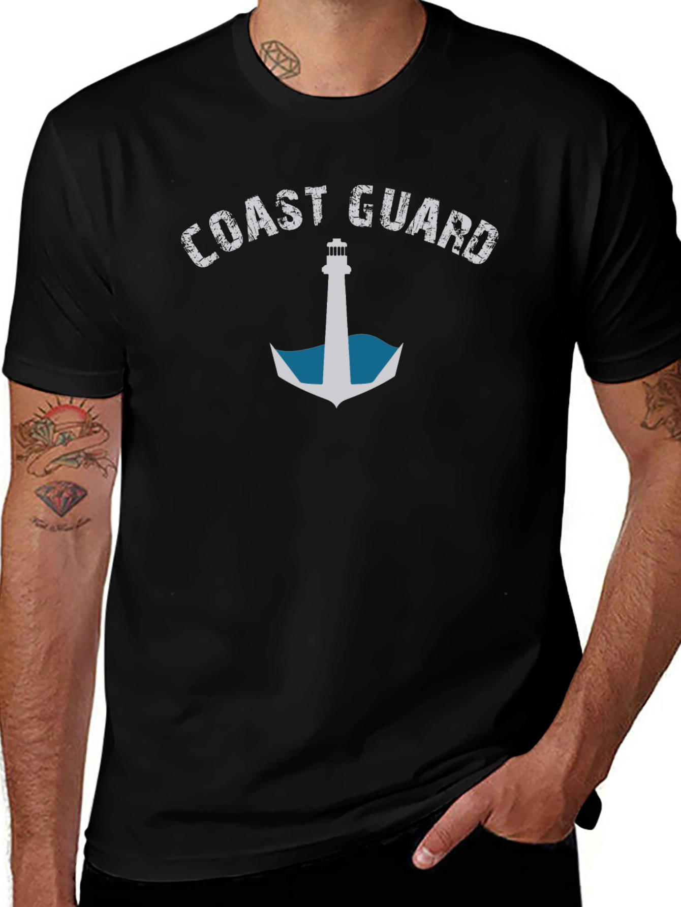 Coast Guard Anchor Graphic T-Shirt