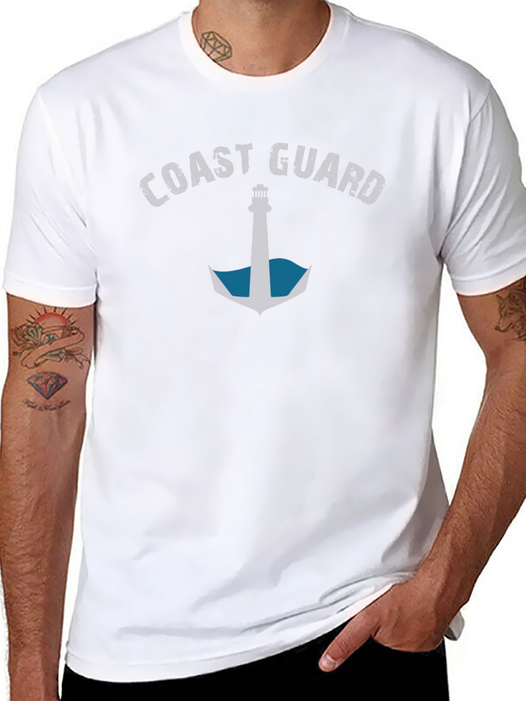 Coast Guard Anchor Graphic T-Shirt