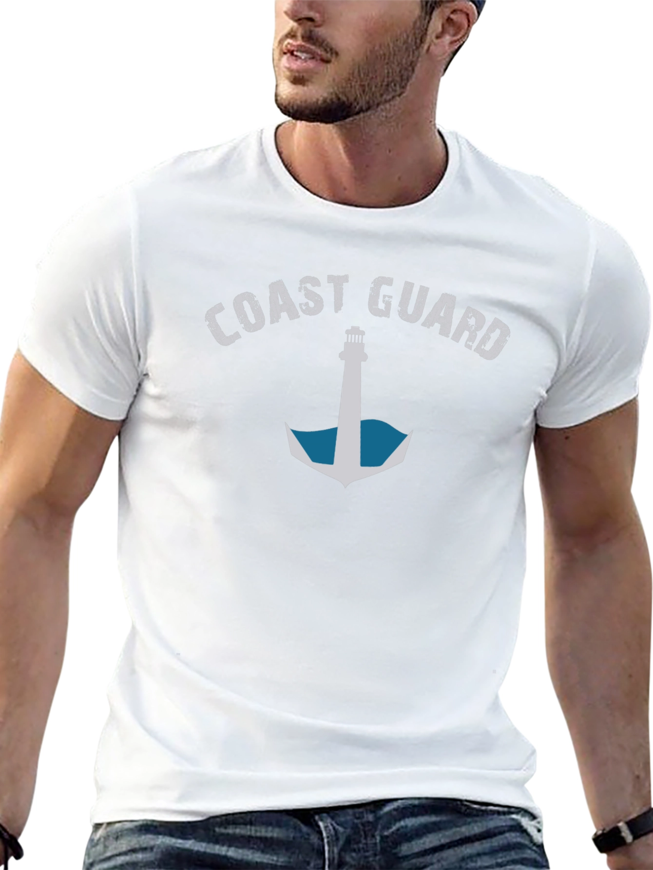 Coast Guard Anchor Graphic T-Shirt