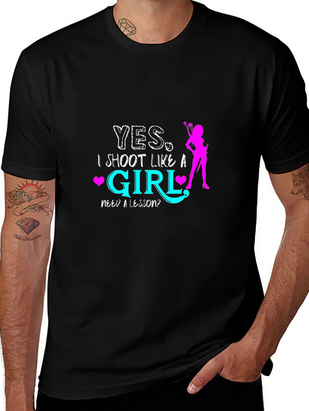 I Shoot Like a Girl Graphic Tee