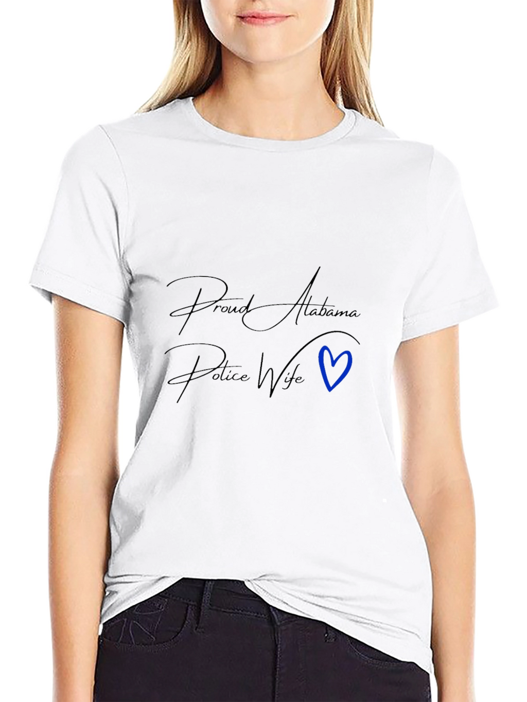 Proud Alabama Police Wife Graphic Tee