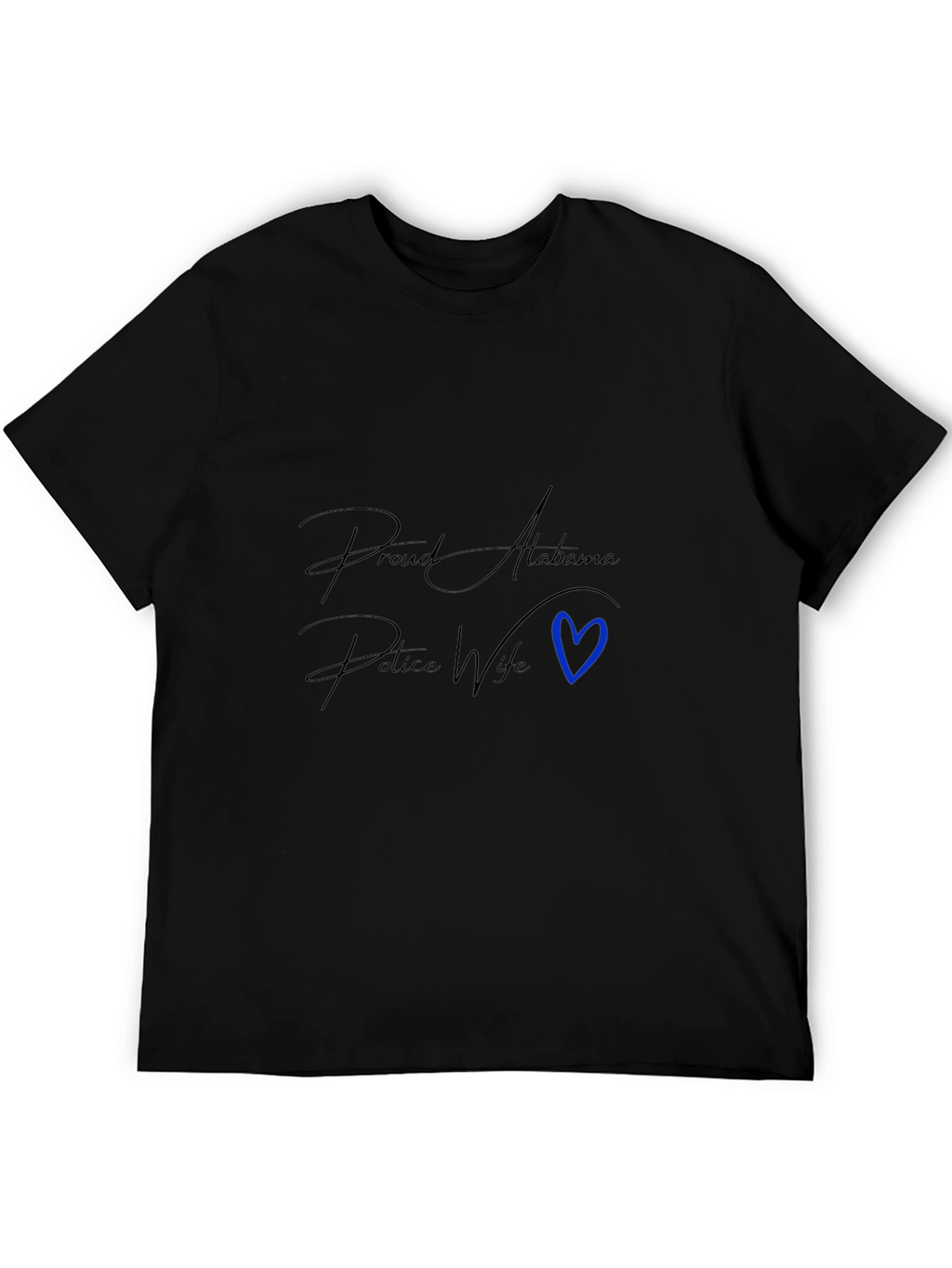 Proud Alabama Police Wife Graphic Tee