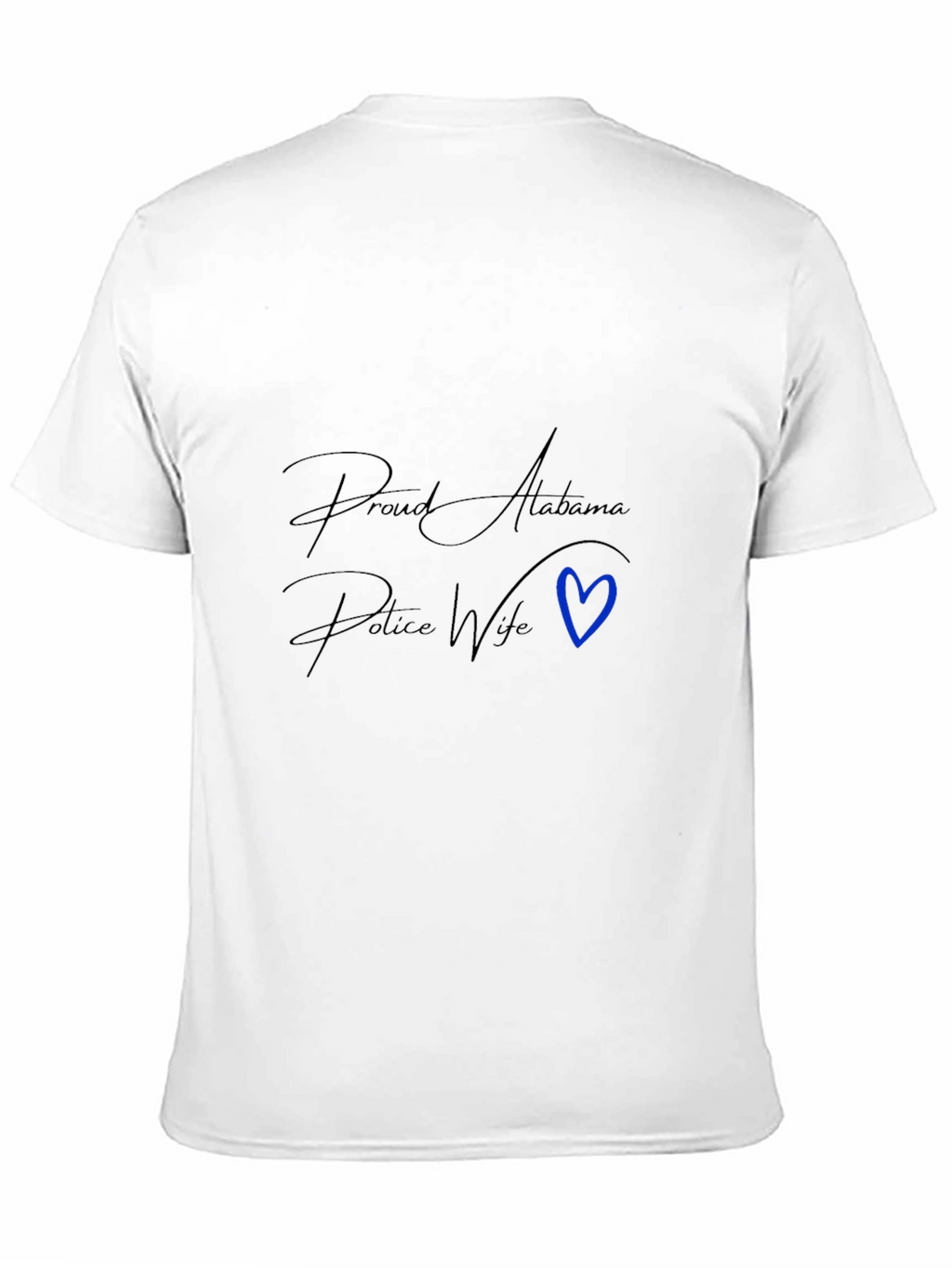 Proud Alabama Police Wife Graphic Tee