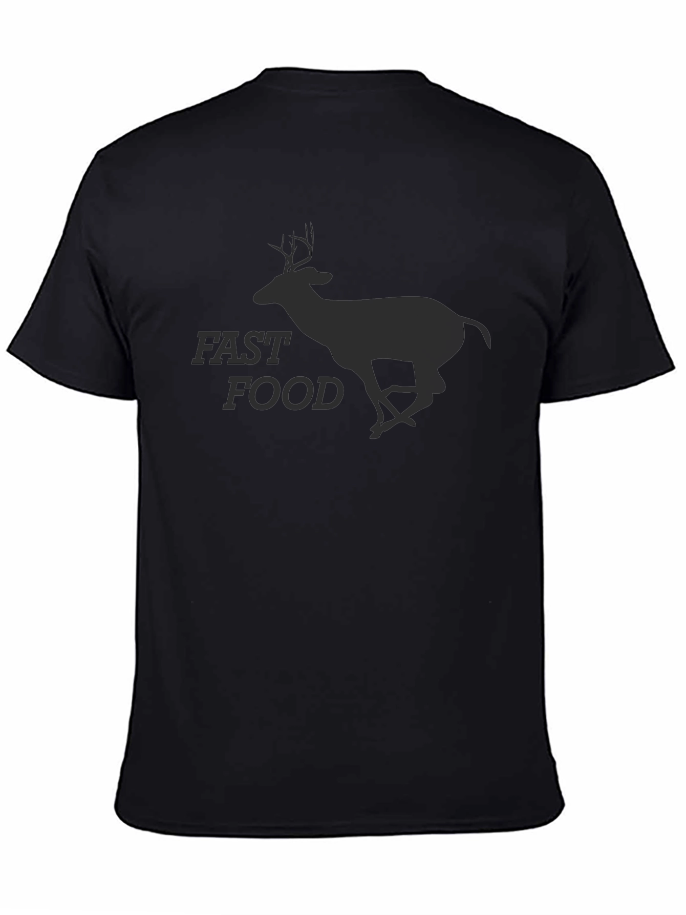 Fast Food Deer Graphic T-Shirt