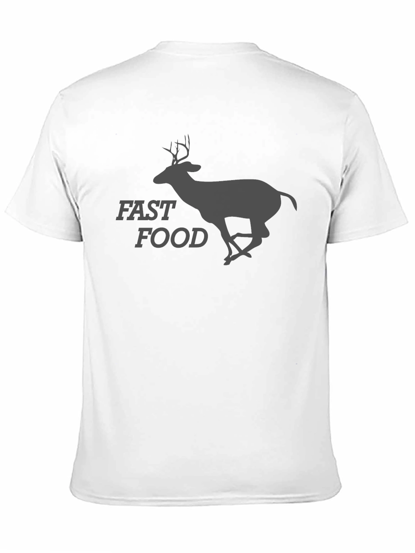 Fast Food Deer Graphic T-Shirt