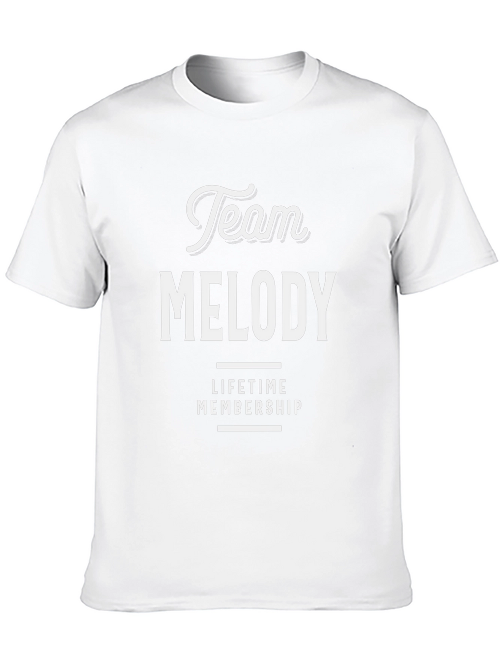 Team Melody Lifetime Membership Black T-Shirt