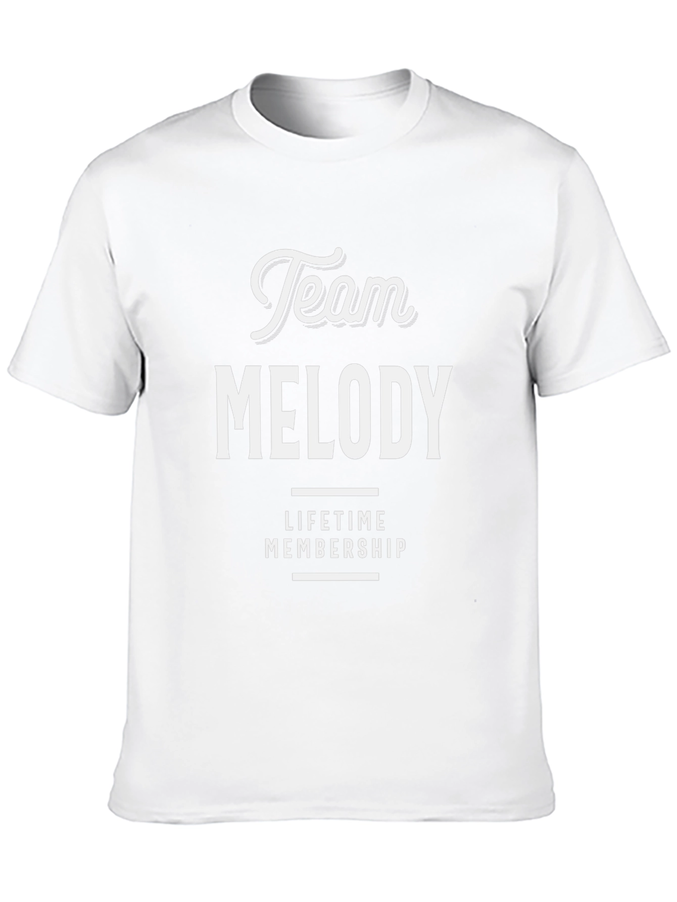 Team Melody Lifetime Membership Black T-Shirt
