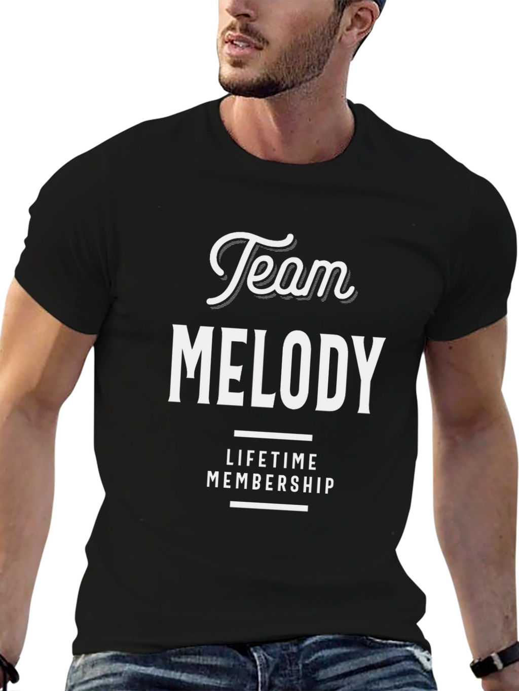 Team Melody Lifetime Membership Black T-Shirt