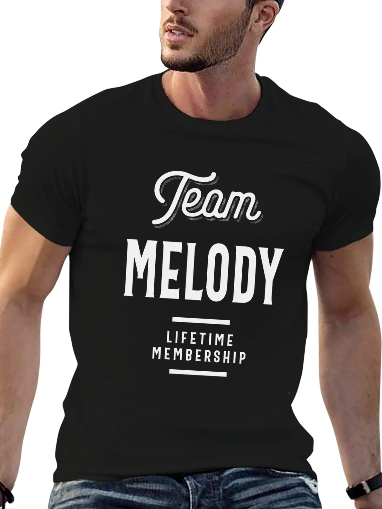 Team Melody Lifetime Membership Black T-Shirt