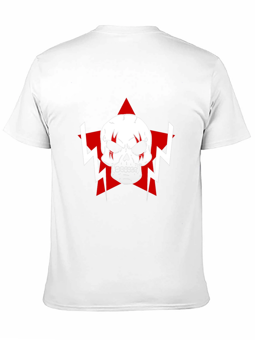 Skull Star Graphic T-Shirt - Black