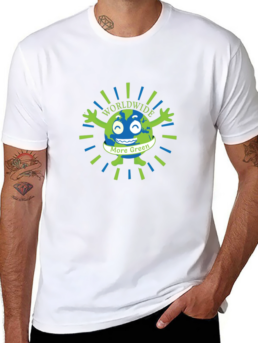 Eco-Friendly Graphic Tee - Worldwide More Green