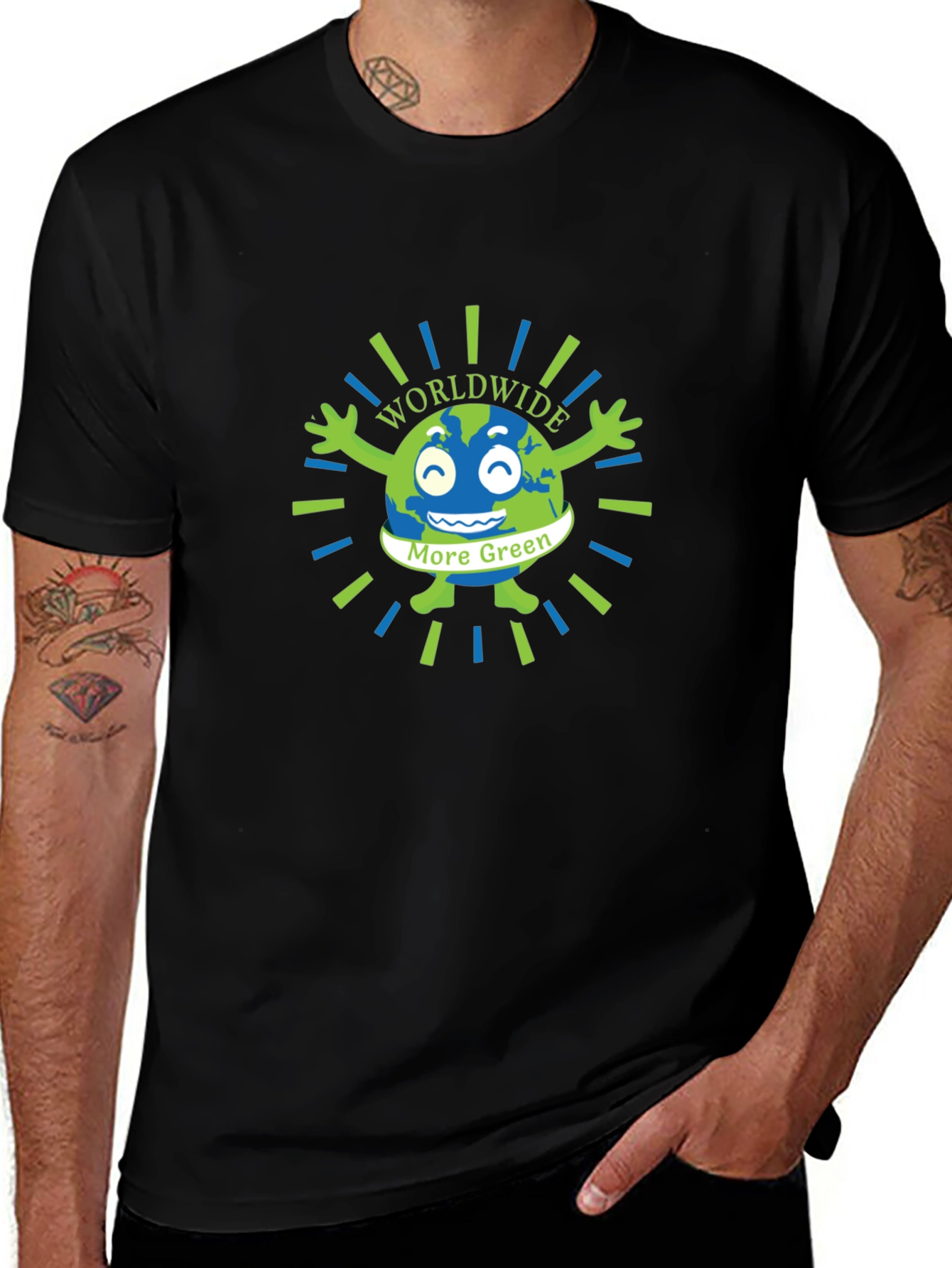 Eco-Friendly Graphic Tee - Worldwide More Green