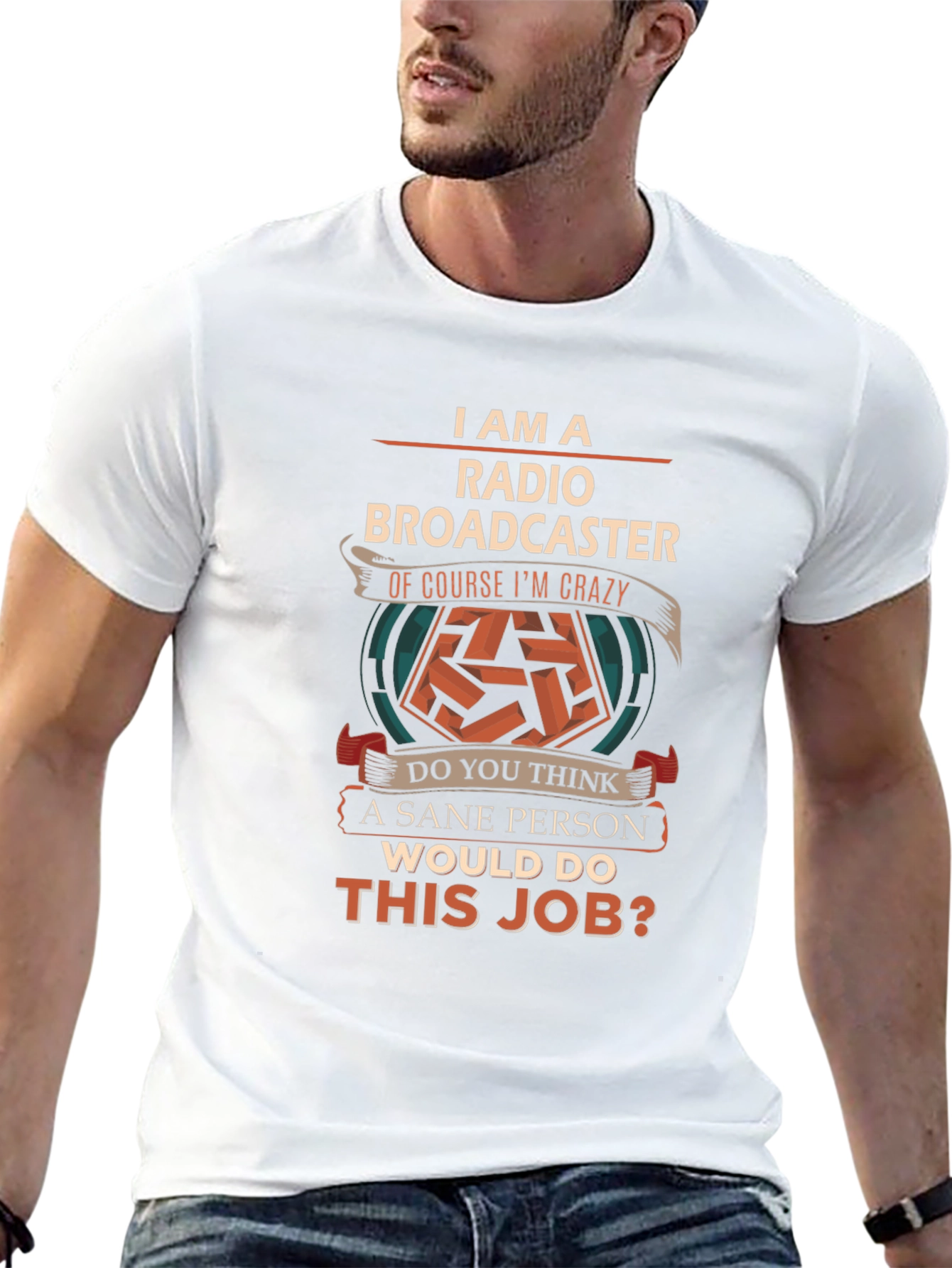 Radio Broadcaster Crazy Job T-Shirt