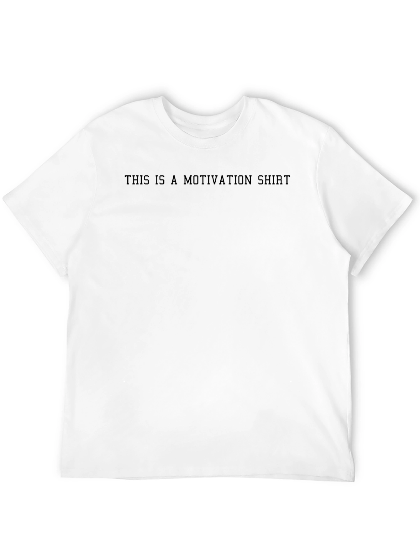Motivation Shirt - Black Crew Neck Tee
