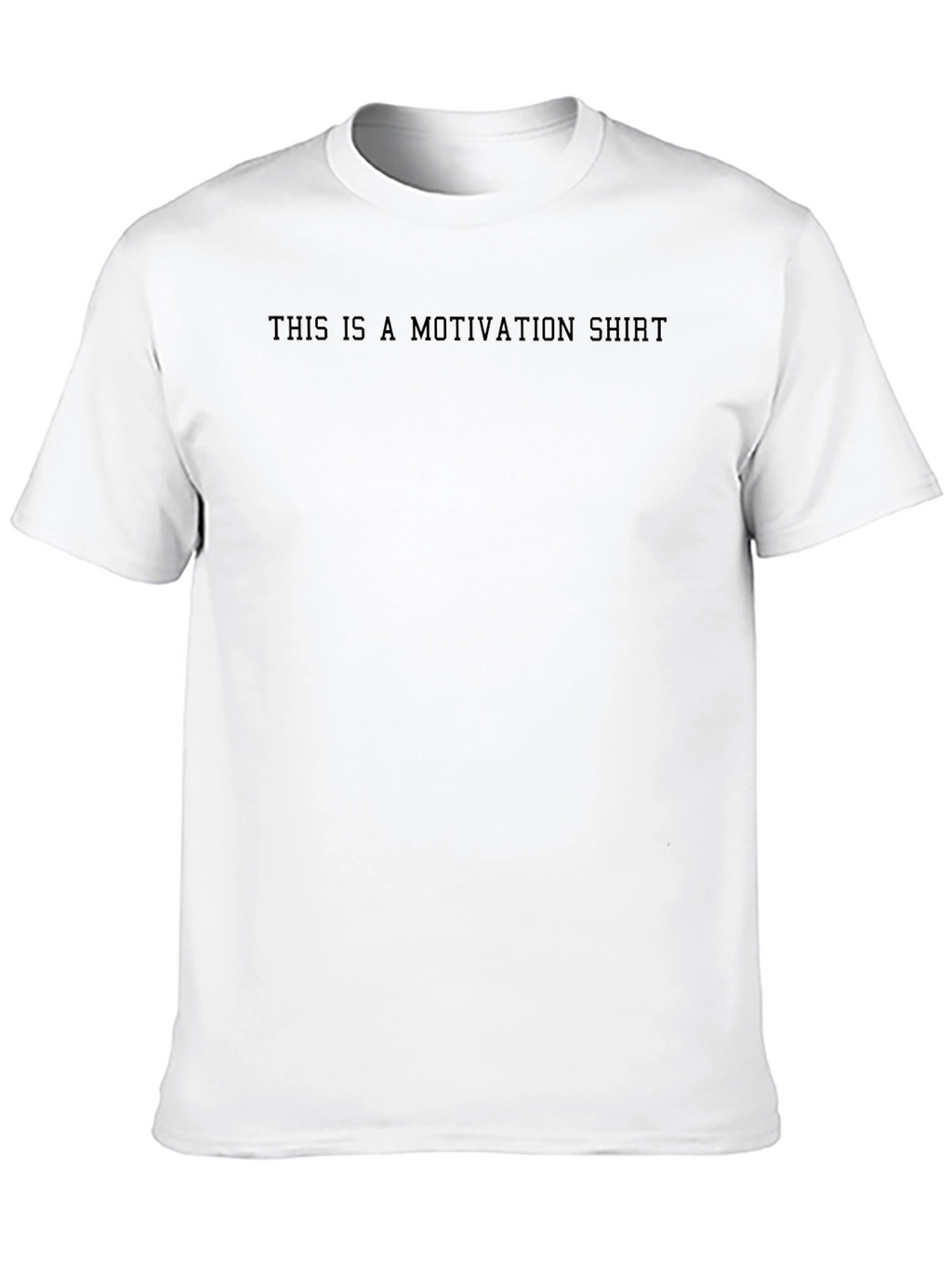 Motivation Shirt - Black Crew Neck Tee