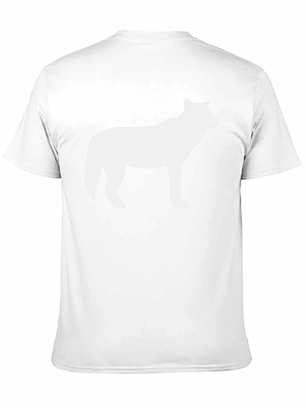 Wolf Silhouette T-Shirt - Black Crew Neck Tee