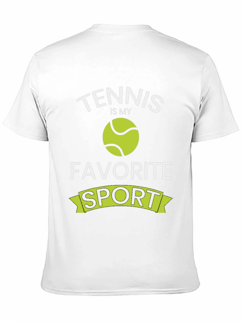Tennis Is My Favorite Sport Black T-Shirt