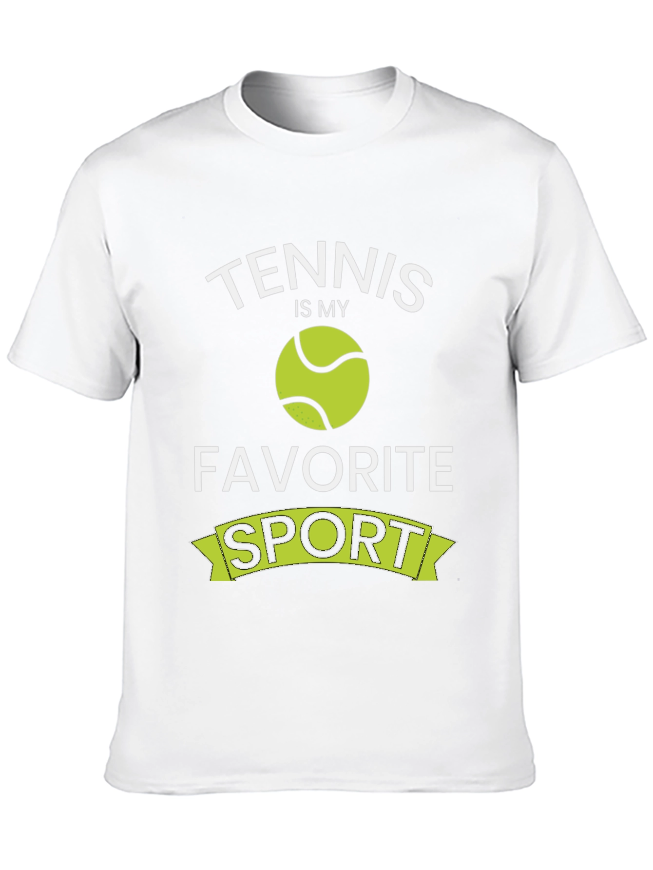 Tennis Is My Favorite Sport Black T-Shirt