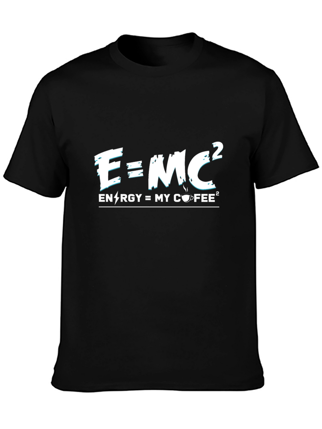 E=MC2 Energy Coffee T-Shirt - Science Humor Tee