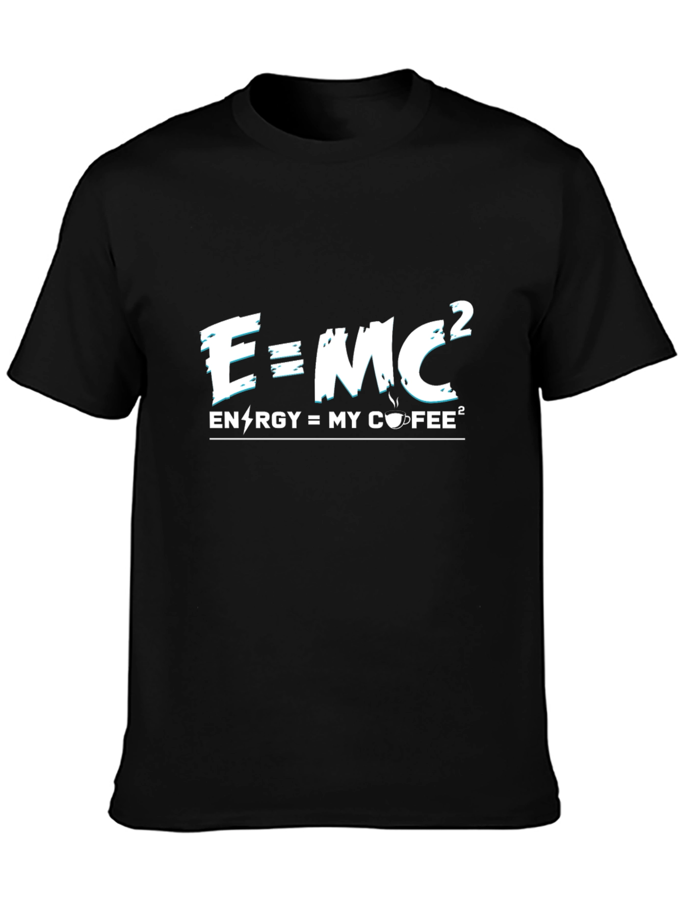 E=MC2 Energy Coffee T-Shirt - Science Humor Tee