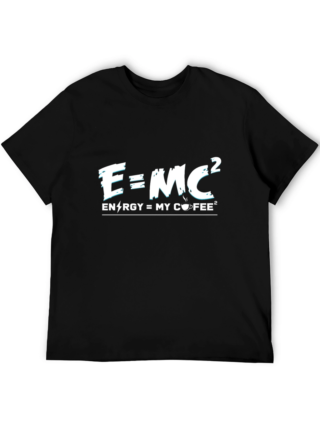 E=MC2 Energy Coffee T-Shirt - Science Humor Tee