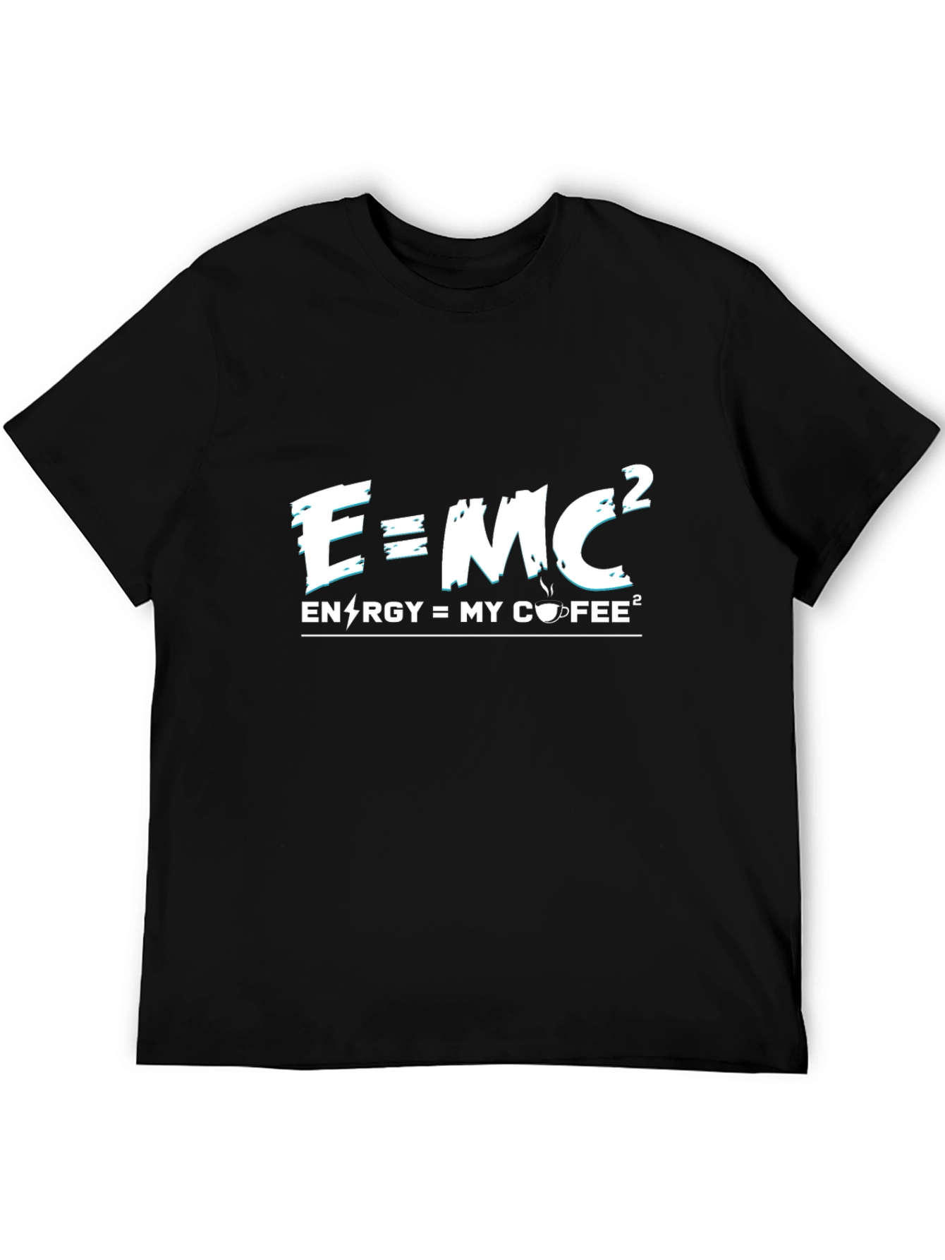E=MC2 Energy Coffee T-Shirt - Science Humor Tee