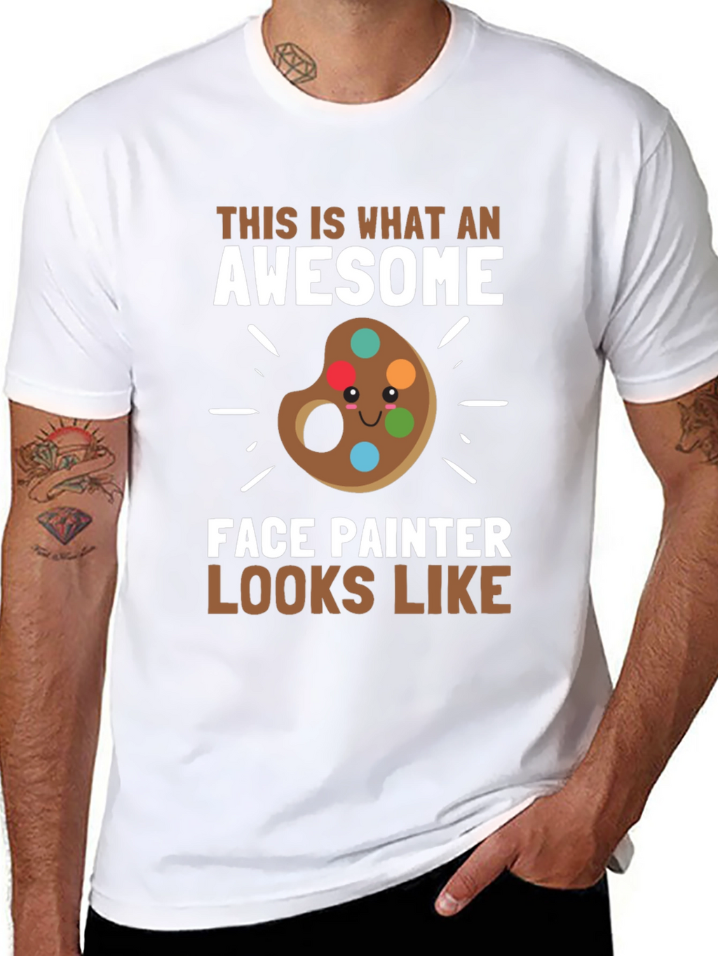 Awesome Face Painter T-Shirt - Artist Apparel
