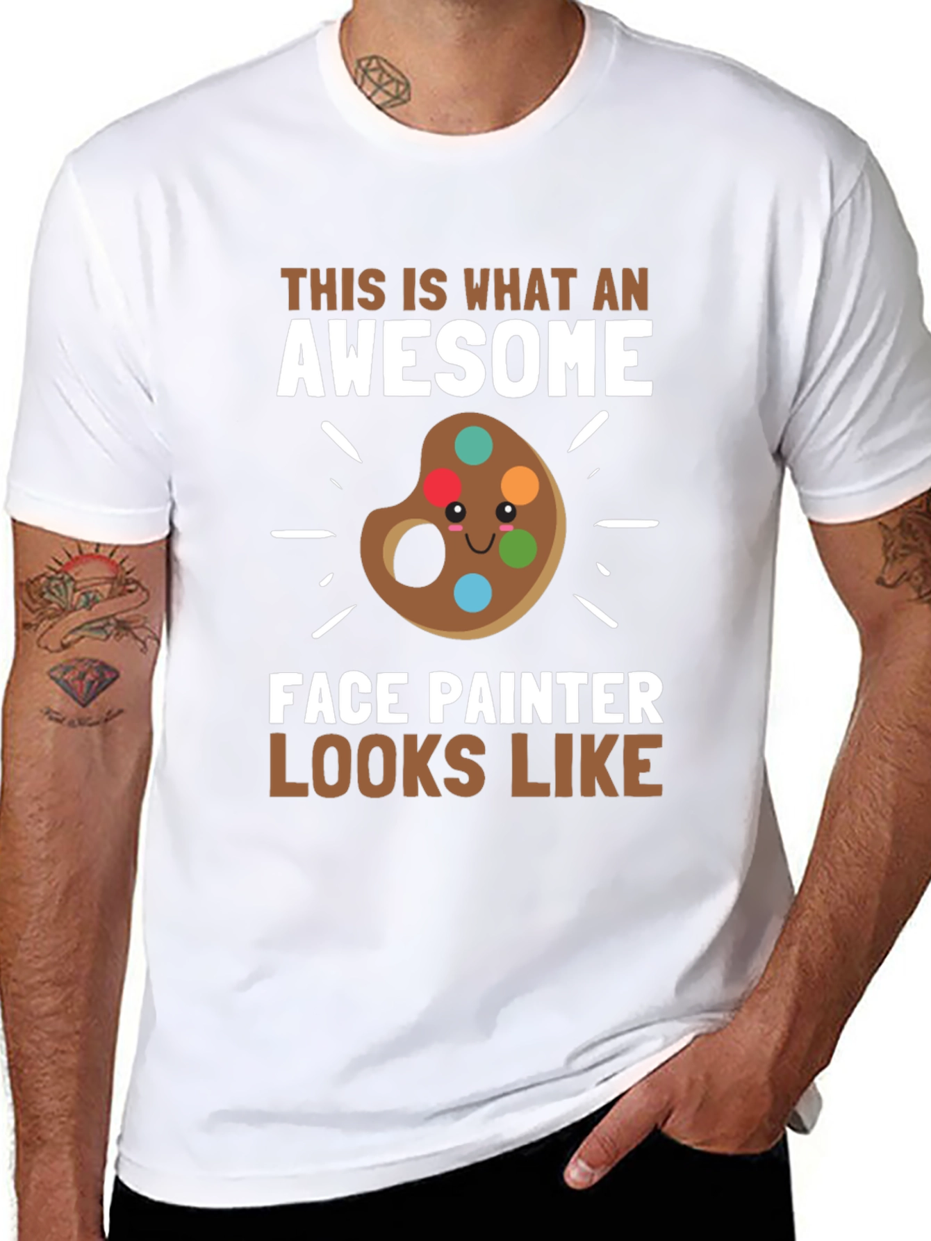 Awesome Face Painter T-Shirt - Artist Apparel