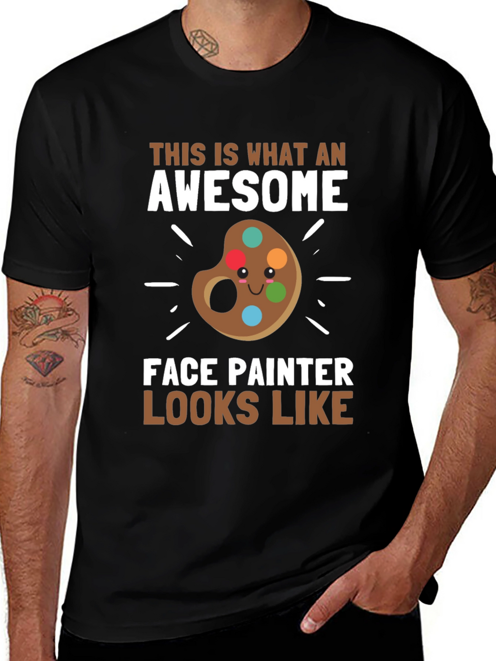 Awesome Face Painter T-Shirt - Artist Apparel