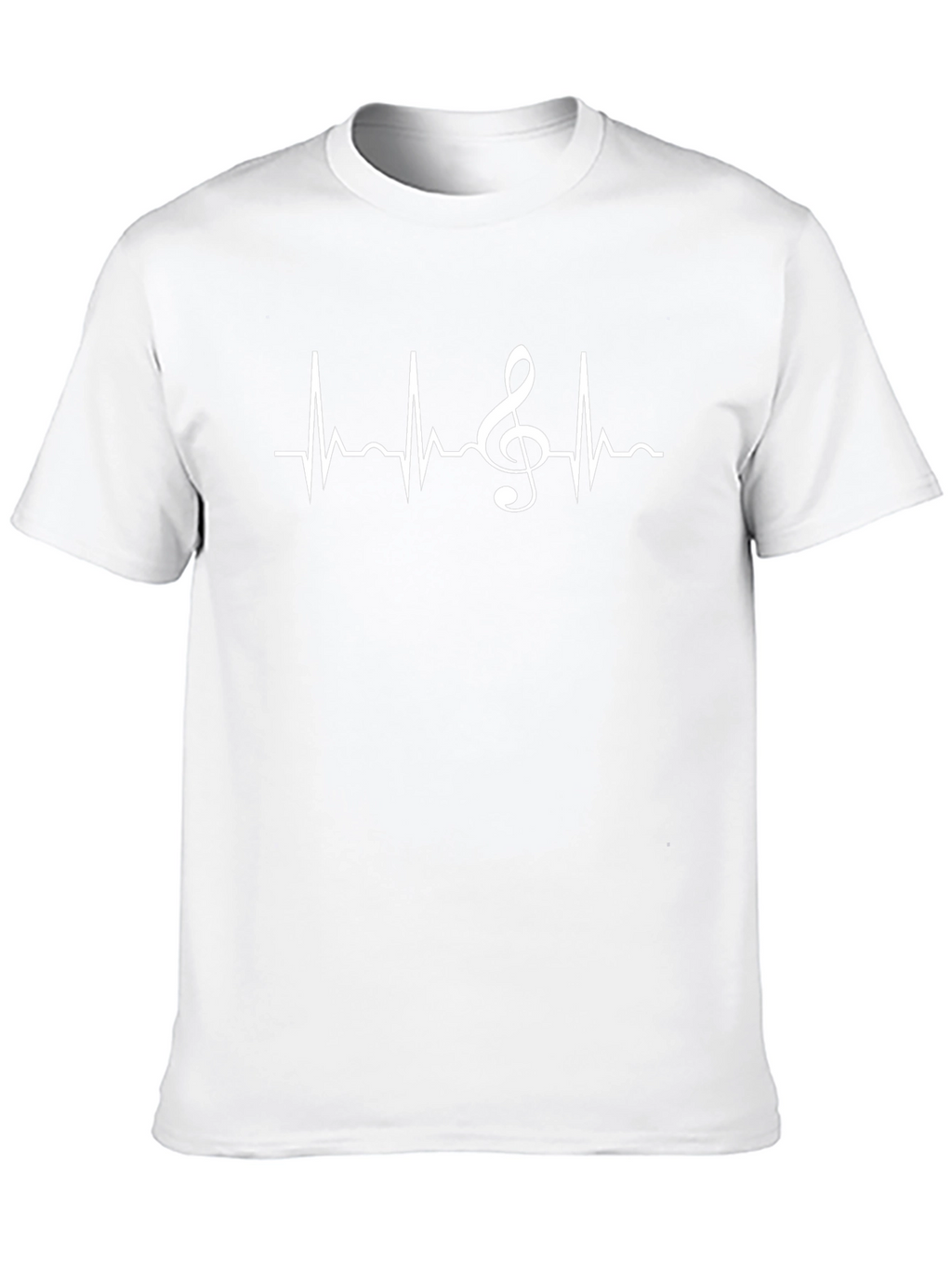 Music Heartbeat T-Shirt - Stylish Black Tee
