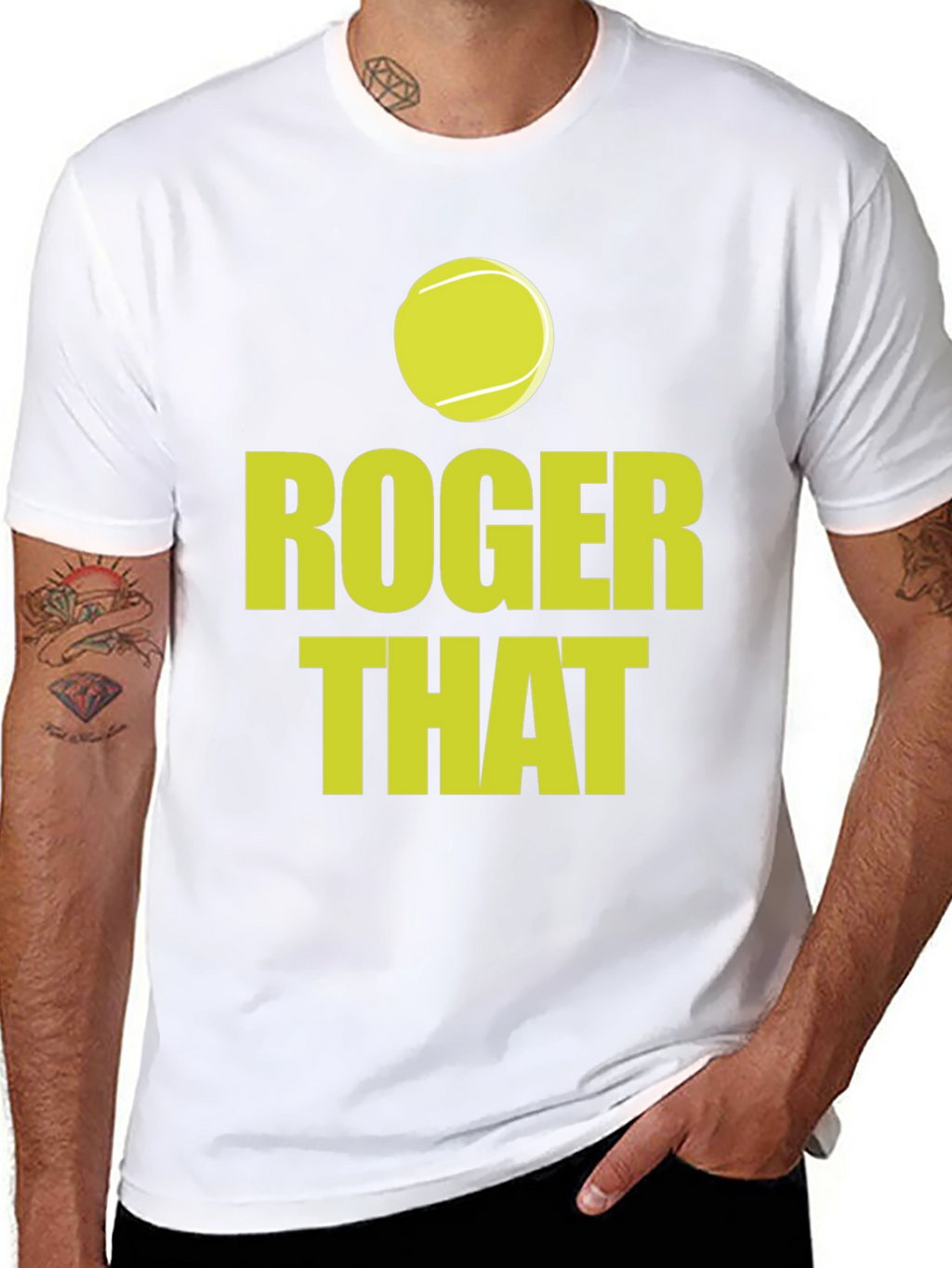 Roger That Tennis T-Shirt - Ace Your Style!