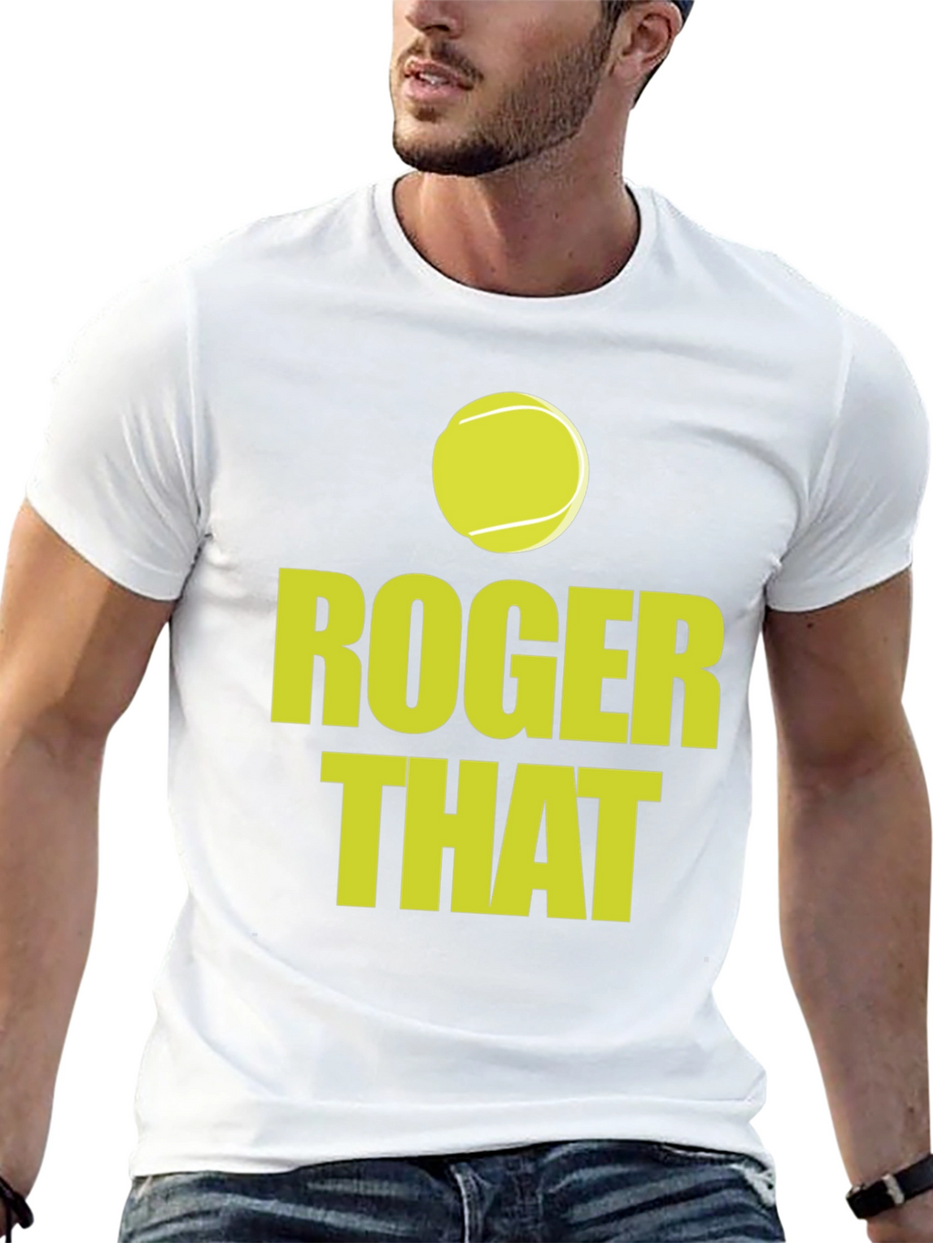 Roger That Tennis T-Shirt - Ace Your Style!