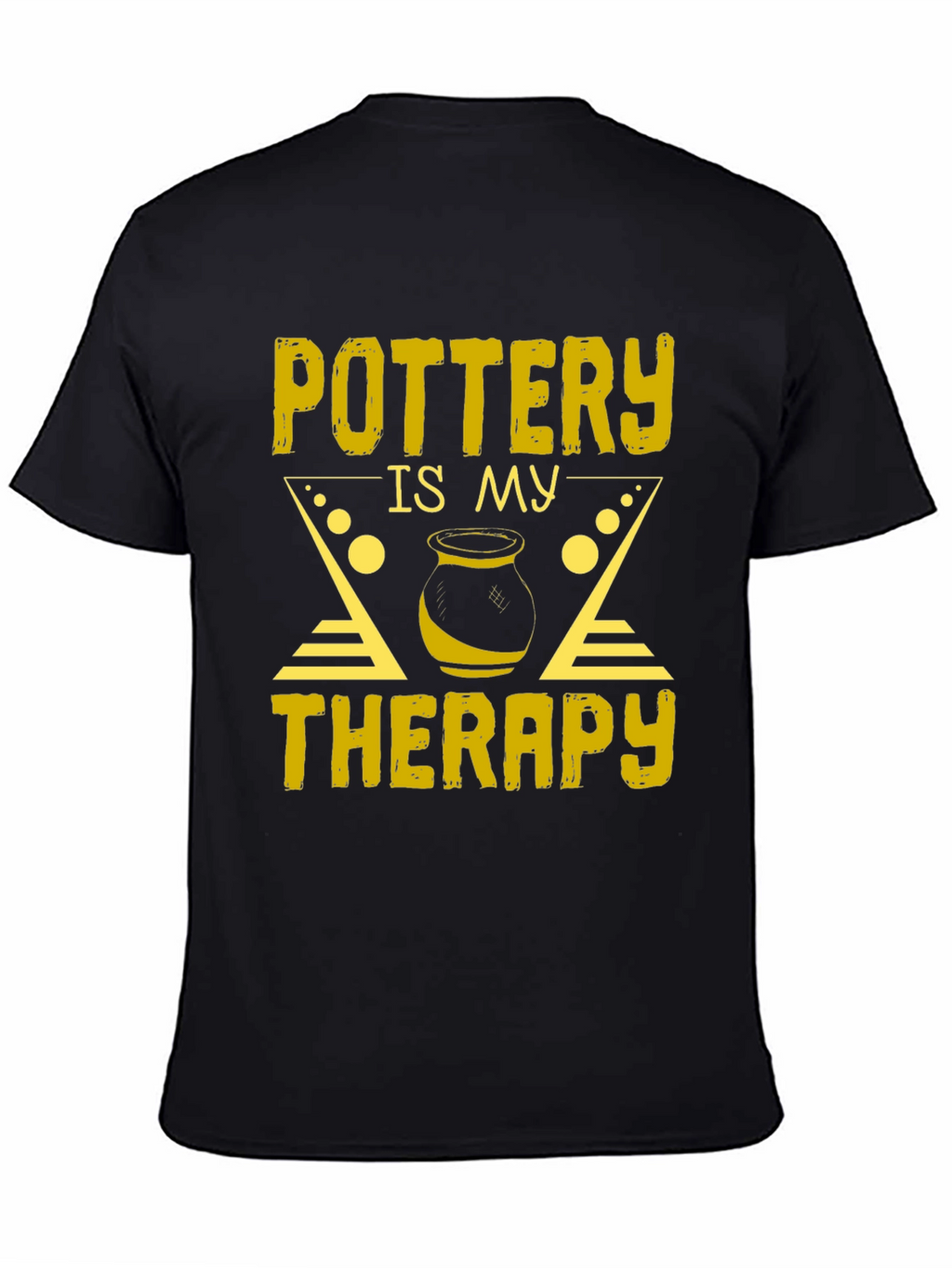 Pottery is My Therapy T-Shirt - Black