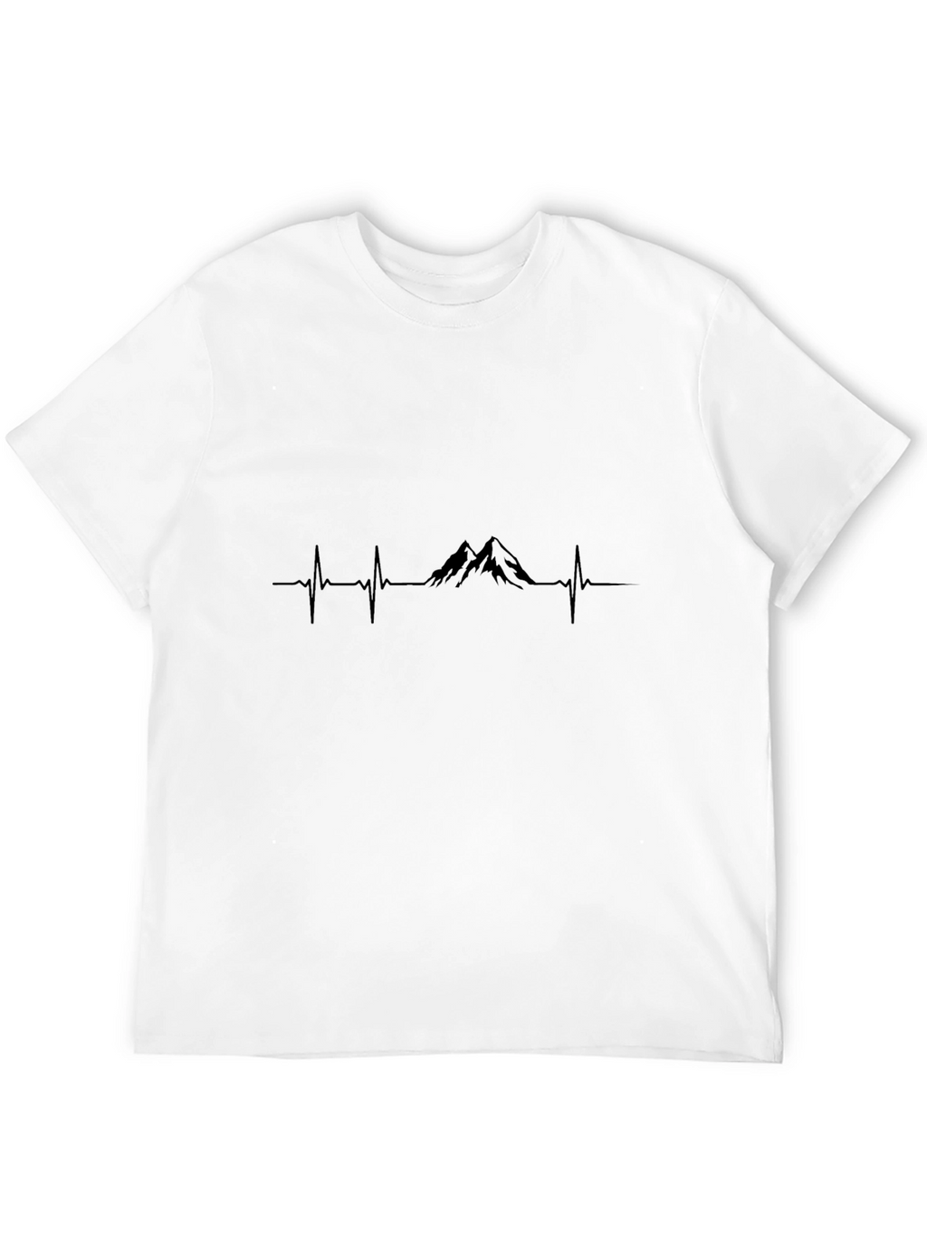 Mountain Heartbeat Black T-Shirt