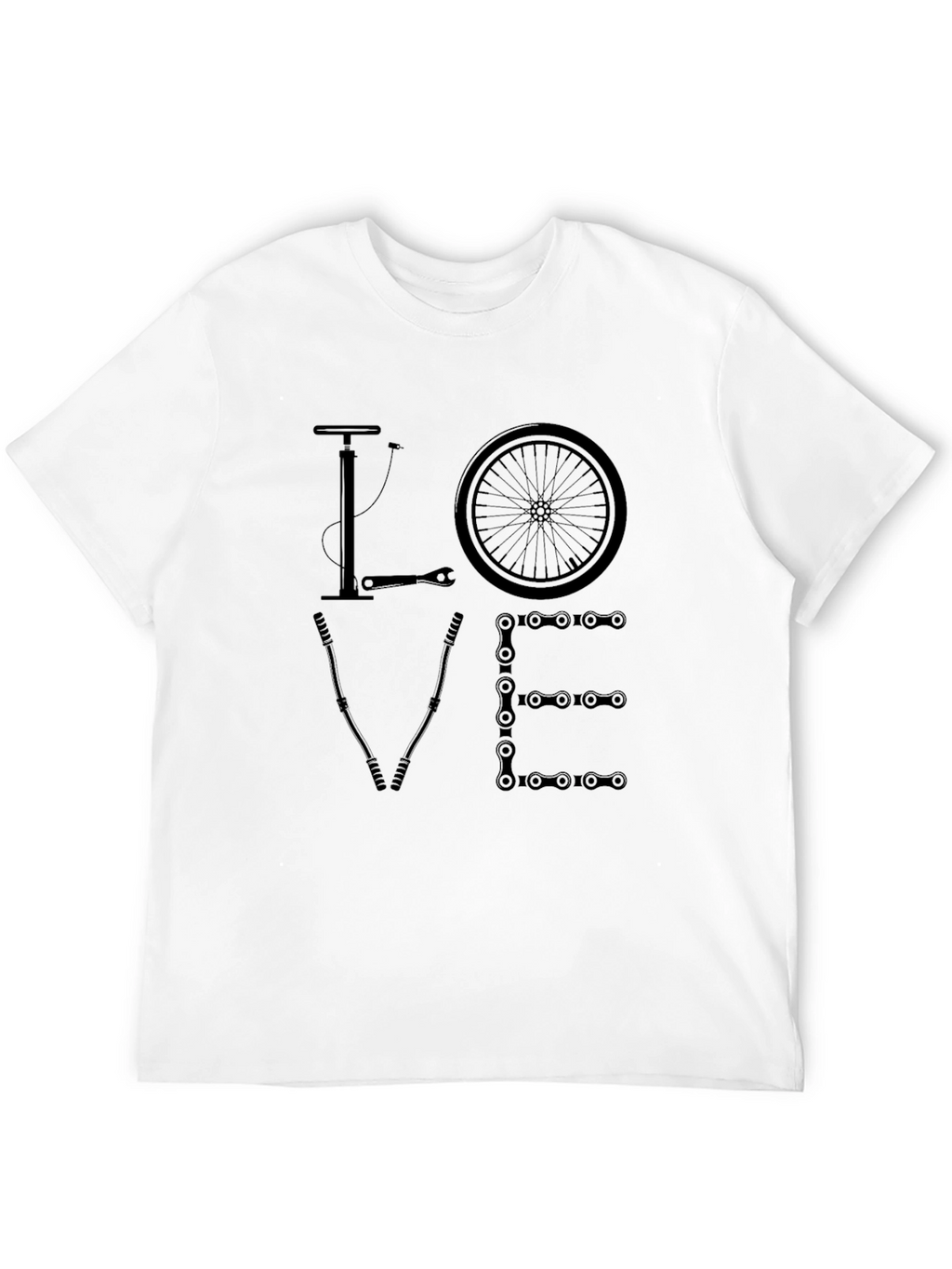 Bicycle Love Graphic Tee - Cyclist Gift