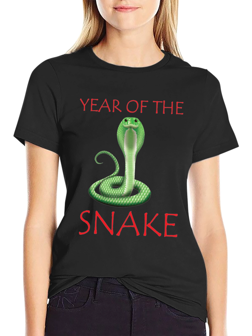 Year of the Snake T-Shirt - Green Cobra Design