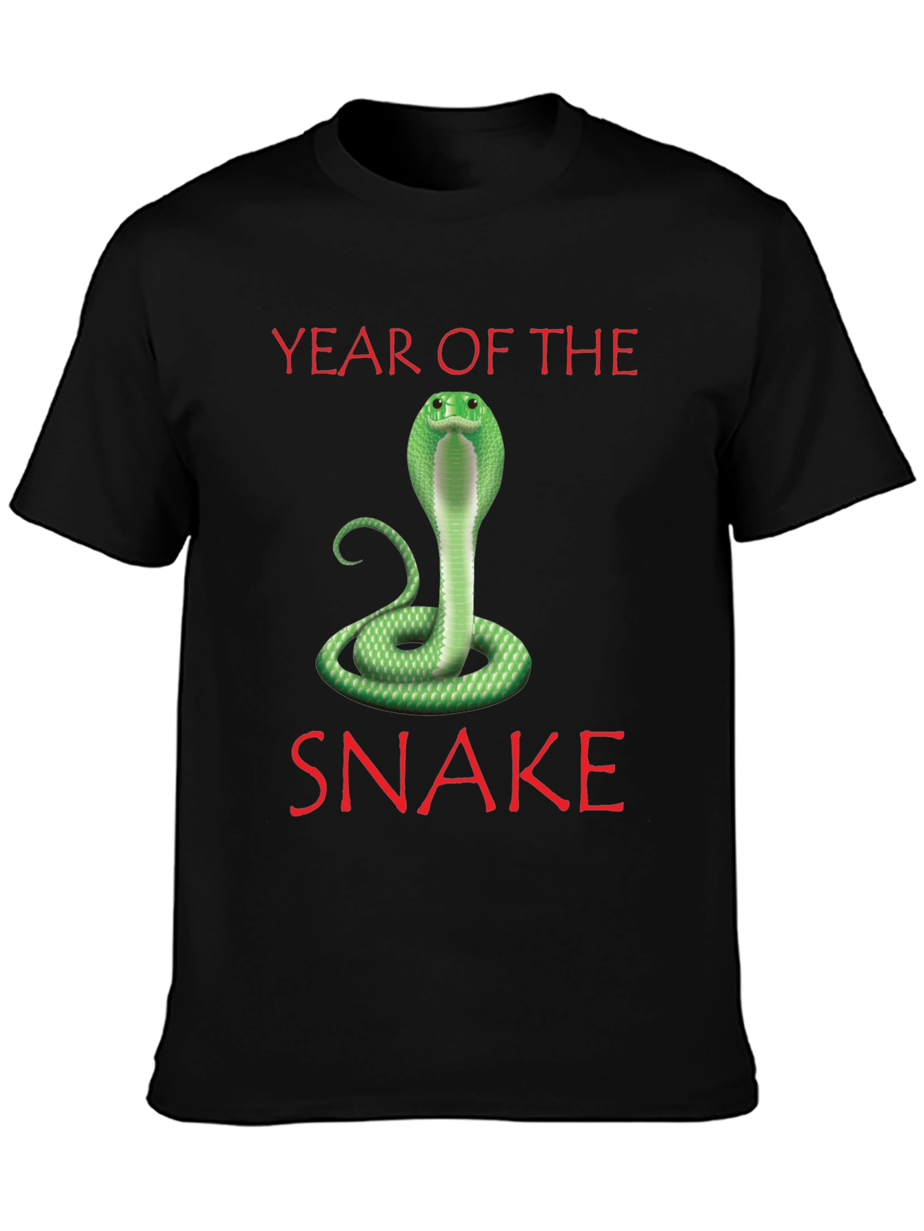Year of the Snake T-Shirt - Green Cobra Design