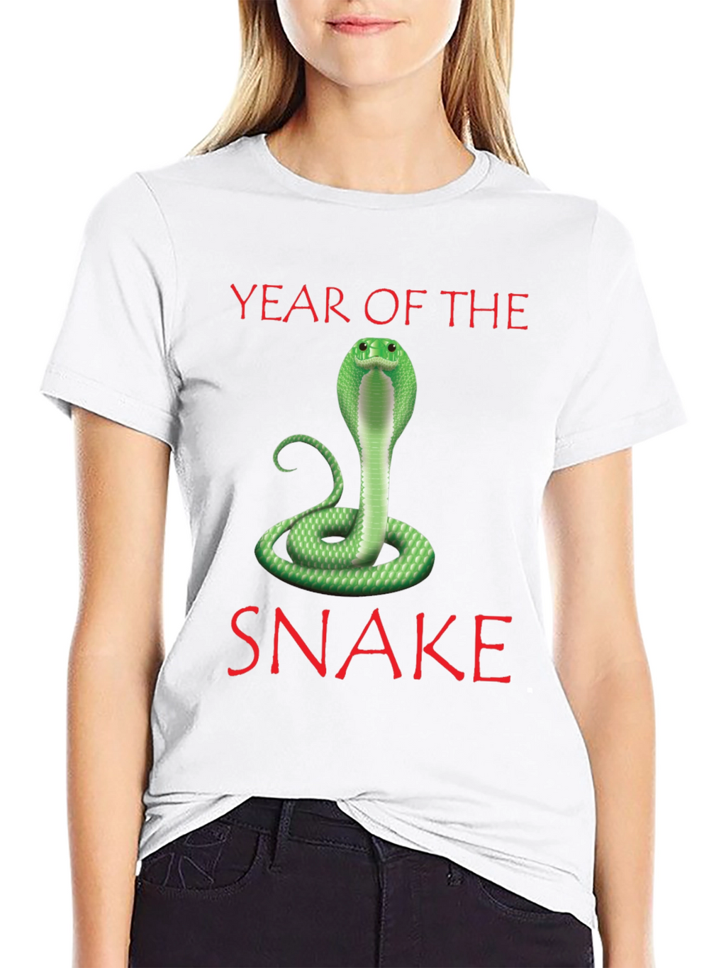Year of the Snake T-Shirt - Green Cobra Design